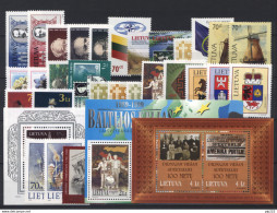 Lituania 1999 Annata Completa / Complete Year Set **/MNH VF - Lituanie