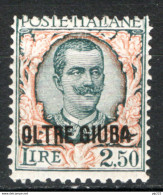 Oltre Giuba 1926 Sass.44 **/MNH VF/F - Oltre Giuba