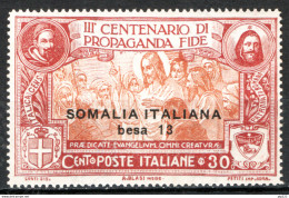 Somalia 1923 Sass.46a Ritocco **/MNH VF/F - Somalia