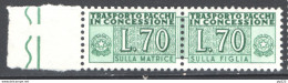 Italia Repubblica 1966 Pacchi In Concessione 70 Â£ Sass. PPC 8 **/MNH VF - Concessiepaketten