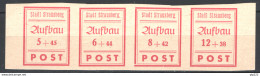 Stadt Strausberg Strip Of 4 ND **/MNH VF/F - Andere & Zonder Classificatie