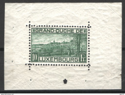 Lussemburgo 1923 Unif.BF1B **/MNH VF/F - Blocks & Sheetlets & Panes