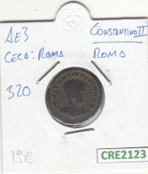 CRE2123 MONEDA ROMANA AE3  VER DESCRIPCION EN FOTO MBC - Autres & Non Classés