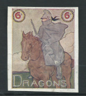 Vignette DELANDRE - France 6 éme Régt De DRAGONS - 1914 -18 WWI WW1 Poster Stamp - Erinnophilie