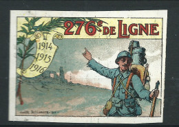 Rare : Belle Vignette DELANDRE - France 270 éme Régt D'infanterie De Ligne - 1914 -18 WWI WW1 Poster Stamp - Erinnophilie