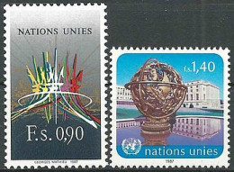 UNO GENF 1987 Mi-Nr. 152/53 ** MNH - Unused Stamps