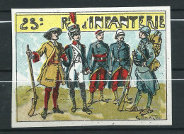 Rare : Belle Vignette DELANDRE - France 23 éme Régt D'infanterie De Ligne - 1914 -18 WWI WW1 Poster Stamp - Erinnophilie