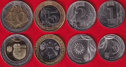 Moldova Set Of 4 Coins: 1 - 10 Lei 2018 UNC - Moldavië