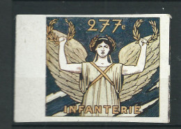 Rare : Belle Vignette DELANDRE - France 277 éme Régt D'infanterie De Ligne - 1914 -18 WWI WW1 Poster Stamp - Erinnophilie