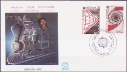 Europa CEPT 1983 France - Frankreich FDC1 Y&T N°2270 à 2271 - Michel N°2396 à 2397 - 1983