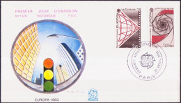 Europa CEPT 1983 France - Frankreich FDC3 Y&T N°2270 à 2271 - Michel N°2396 à 2397 - 1983