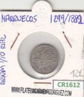 CR1612 MONEDA MARRUECOS DIRHAM 1-10 RIAL 1882 BC - Maroc