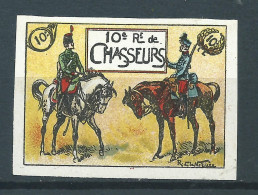 Vignette DELANDRE - France 10 Régt De Chasseurs - 1914 -18 WWI WW1 Poster Stamp - Erinnophilie