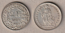 01627) 2 Franken 1928 Sehr Schön - Autres & Non Classés