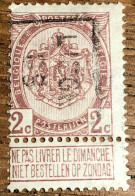 1234 Liège 08 Position B Neuf, Présence De Gomme Mais Avec Des Adhérences. Peu Fréquent COB 82 - Roller Precancels 1900-09