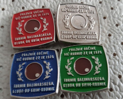 Bowls Petanque Club Krim Rudnik Ljubljana Tournament 1979 Slovenia Pins - Bocce