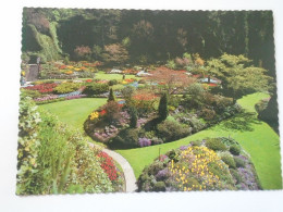 D198659     Old Postcard -  Sunken Gardens -The Butchart Gardens - Victoria British Columbia  CANADA - Victoria