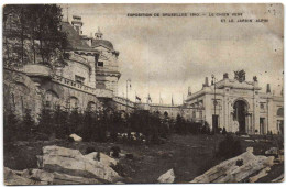 Exposition De Bruxelles 1910 - Le Chien Vert Et Le Jardin Alpin - Expositions Universelles