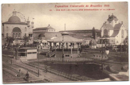 Exposition Universelle De Bruxelles 1910 - Vue Sur Les Pavillons Monegasque Et Allemand - Expositions Universelles