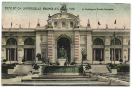 Exposition Universelle De Bruxelles 1910 - Le Qudrige Et Entrée Principale - Expositions Universelles