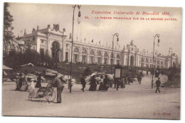 Exposition Universelle De Bruxelles 1910 - La Façade Principale Vue De La Grande Entrée - Expositions Universelles