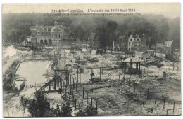 Bruxelles-Exposition - L'incendie Des 14-15 Août 1910 - Panorama De Bruxelles-Kermesse Après Les Ravages Du Feu - Expositions Universelles