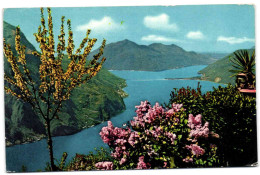 Lugano - Ponte Di Melide Visto Da S. Salvatore - Melide