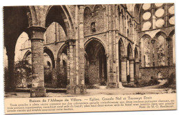 Ruines De L'Abbaye De Villers - Eglise Grande Nef Et Transept Droit - Villers-la-Ville