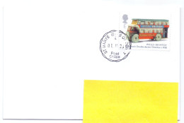 UK Isles Of Scilly îles Sorlingues Car Bus St Mary's To Belgium Stamp E 2023 - Zonder Classificatie