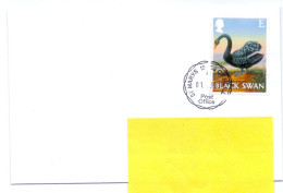UK Isles Of Scilly îles Sorlingues Black Swan Cygne St Mary's To Belgium Stamp E 2023 - Unclassified