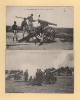 Lot De 2 Convoyeurs - Chalons Sur Marne A Reims - Carte Ecrites A Mourmelon - 1911 - Poste Ferroviaire