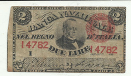 13E - 2 LIRE CAVOUR - Regno D'Italia – 2 Lire