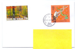 UK Isles Of Scilly îles Sorlingues Serpent Snake St Mary's To Belgium Stamp E And Private Stamp 2023 - Non Classificati