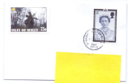 UK Isles Of Scilly îles Sorlingues St Mary's To Belgium Stamp E And Private Stamp 2023 - Unclassified