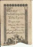 13C - REGIE FINANZE 50 LIRE 1/10/1794 - Regno D'Italia - Altri