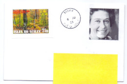 UK Isles Of Scilly îles Sorlingues Bryher To Belgium Stamp E And Private Stamp 2023 - Non Classificati