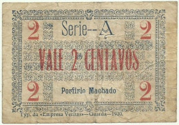 FIGUEIRA CASTELO RODRIGO - CÉDULA De 2 CENTAVOS - 1920 - M. A. 917 - ESCASSA - PORTUGAL Emergency Paper Money Notgeld - Portugal