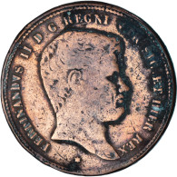 Monnaie, États Italiens, NAPLES, Ferdinando II, 10 Tornesi, 1833, TB, Cuivre - Naples & Sicile