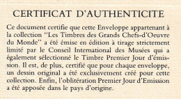 "  VASE AU QUATORZE TOURNESOLS De VAN GOGH " Sur Enveloppe 1er Jour De MONACO De 1978. FDC A SAISIR ! - Museums