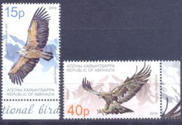 2019. Russia, Abkhazia,  National Birds, Bird Of The Year, 2v Perforated, Mint/** - Neufs