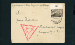 Dt. Reich Zeppelin Chicagofahrt 1933 Michel Nr. 498 Oberrand Einzelfrankatur - Airmail & Zeppelin