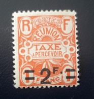 1927 REUNION Taxe Due, Yv 14 MH TB - Strafport