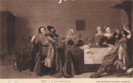 ARTS - Peintures Et Tableaux - A Convivial Party - Carte Postale Ancienne - Malerei & Gemälde