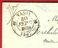 1838 LAC  De Wassy / Vassy (Haute Marne) Pour Doulevant Haute Marne Rolland Père Pour Berthelin Frères Maitres De Forges - 1801-1848: Precursori XIX