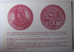 BELGIQUE - NAMUR - CERFONTAINE - Musée - Jeton Numismatique - Cerfontaine