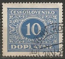 TCHECOSLOVAQUIE / TAXE N° 65 OBLITERE - Timbres-taxe