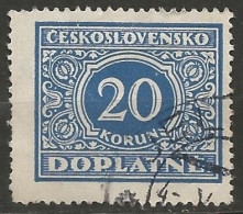 TCHECOSLOVAQUIE / TAXE N° 66 OBLITERE - Timbres-taxe