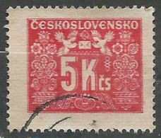 TCHECOSLOVAQUIE / TAXE N° 77 OBLITERE - Timbres-taxe