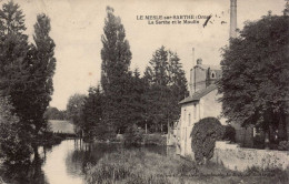 61 , Cpa LE MESLE Sur SARTHE , La Sarthe Er Le Moulin  (02890.MS2) - Le Mêle-sur-Sarthe