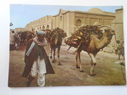 D198690  Afghanistan Postcard  - Timber Transport In Kandahar -Camel   Ca 1970's - Afganistán